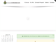 Tablet Screenshot of comune.oltressendaalta.bg.it
